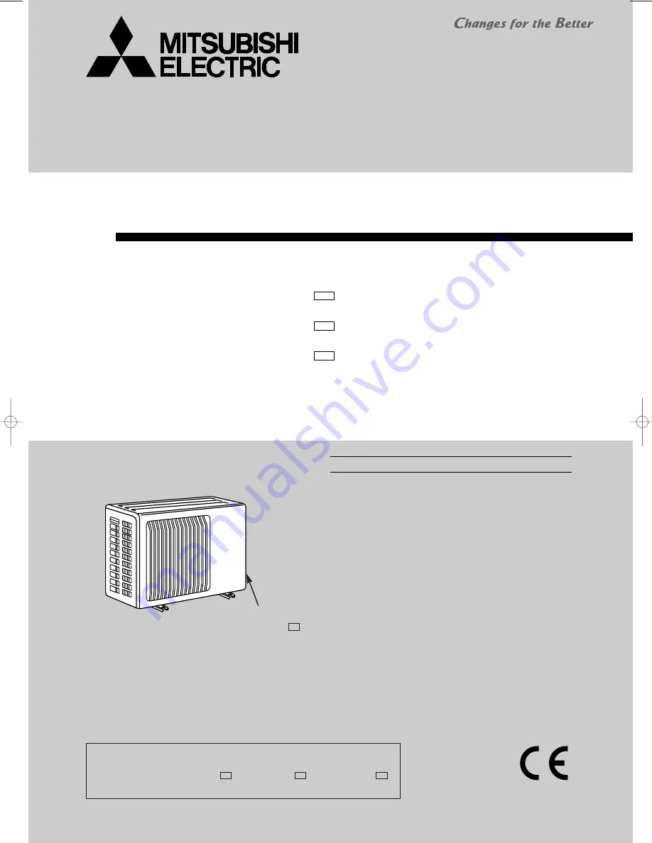 Mitsubishi MUH-A18WV Service Manual Download Page 1