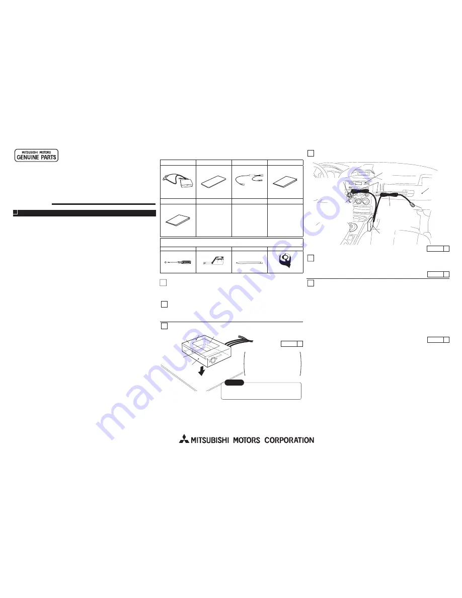 Mitsubishi MZ607411EX Installation Manual Download Page 1