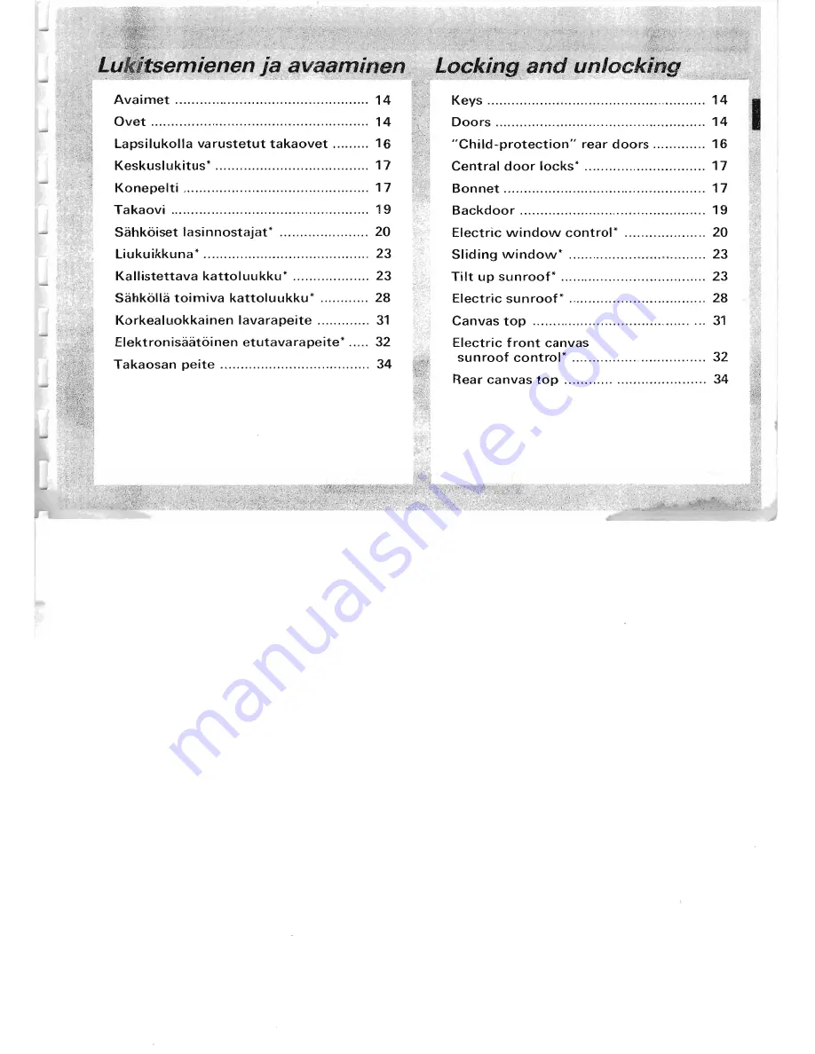 Mitsubishi Pajero II Owner'S Manual Download Page 8