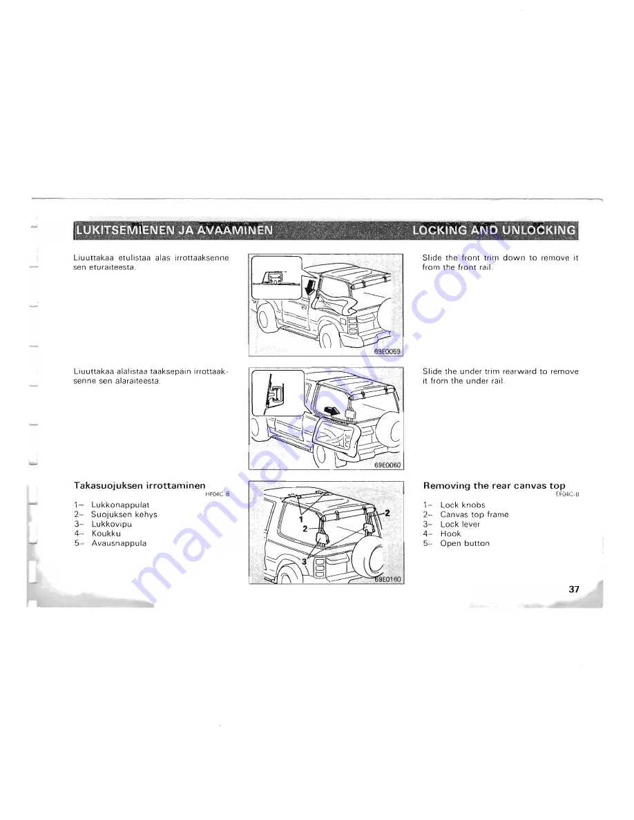 Mitsubishi Pajero II Owner'S Manual Download Page 32