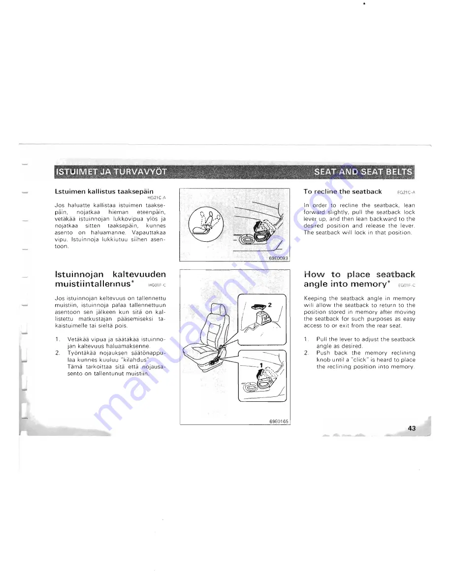 Mitsubishi Pajero II Owner'S Manual Download Page 38