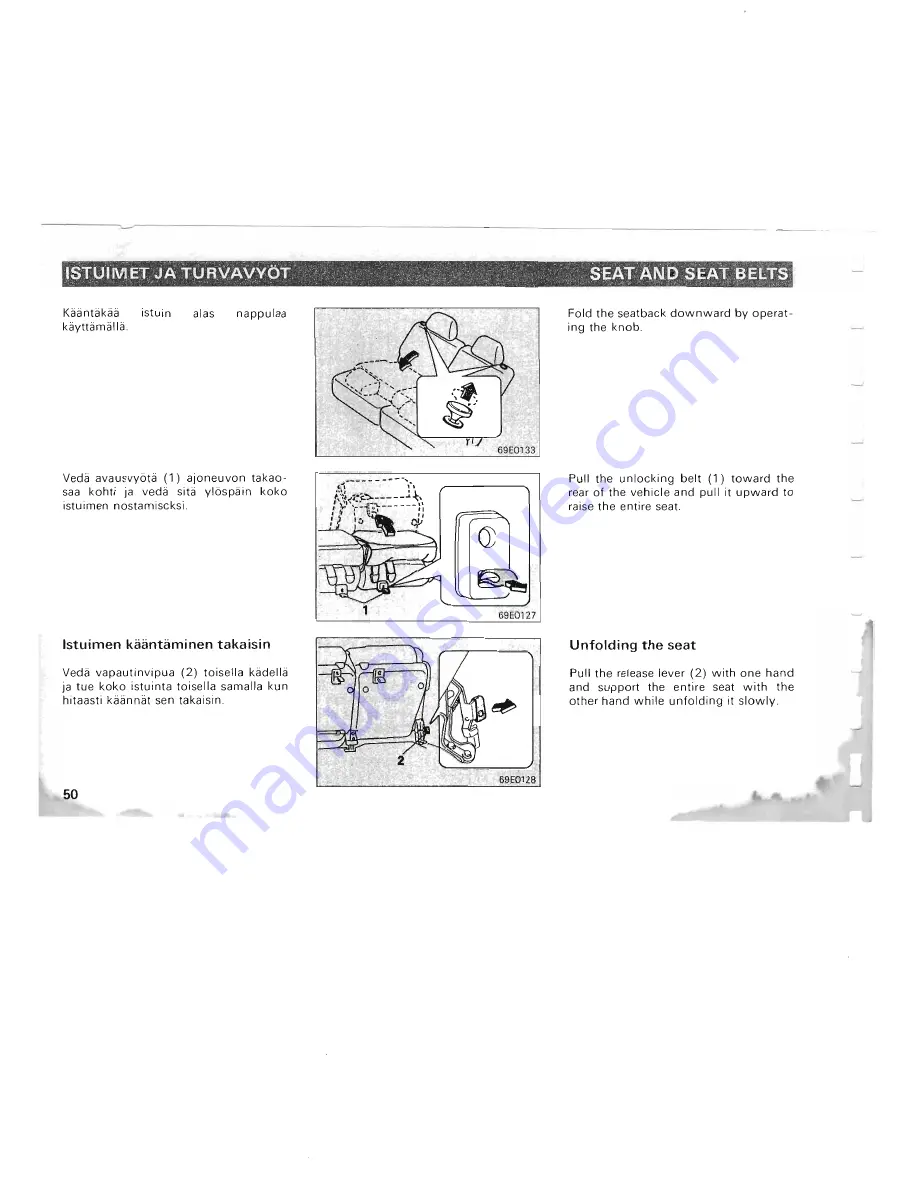 Mitsubishi Pajero II Owner'S Manual Download Page 45