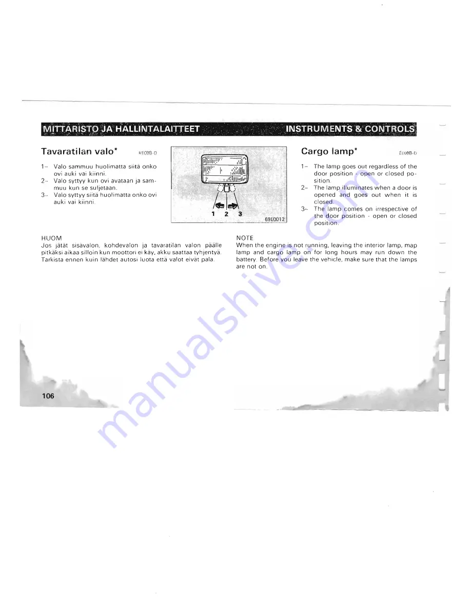 Mitsubishi Pajero II Owner'S Manual Download Page 101