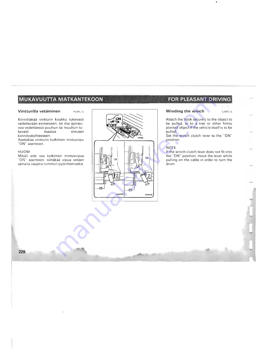 Mitsubishi Pajero II Owner'S Manual Download Page 204