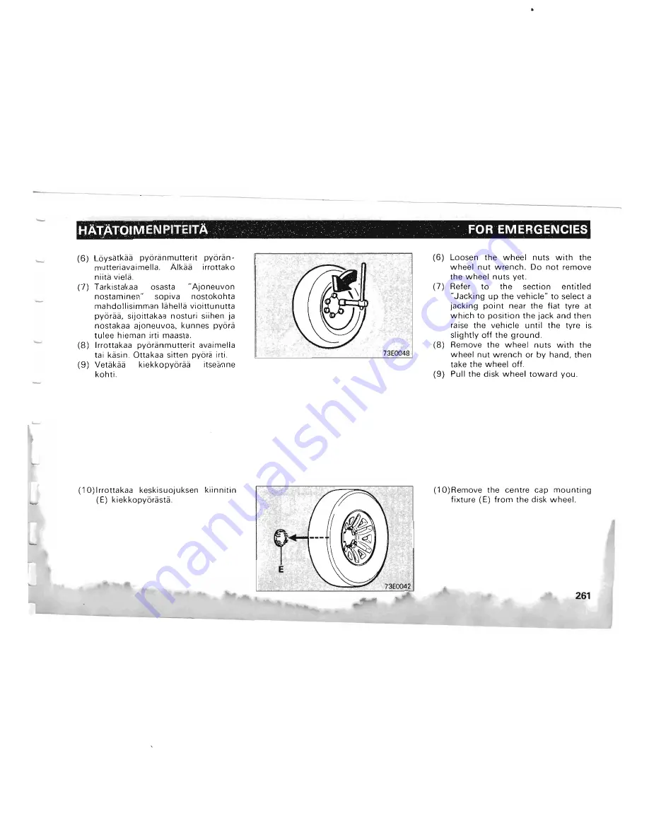 Mitsubishi Pajero II Owner'S Manual Download Page 237