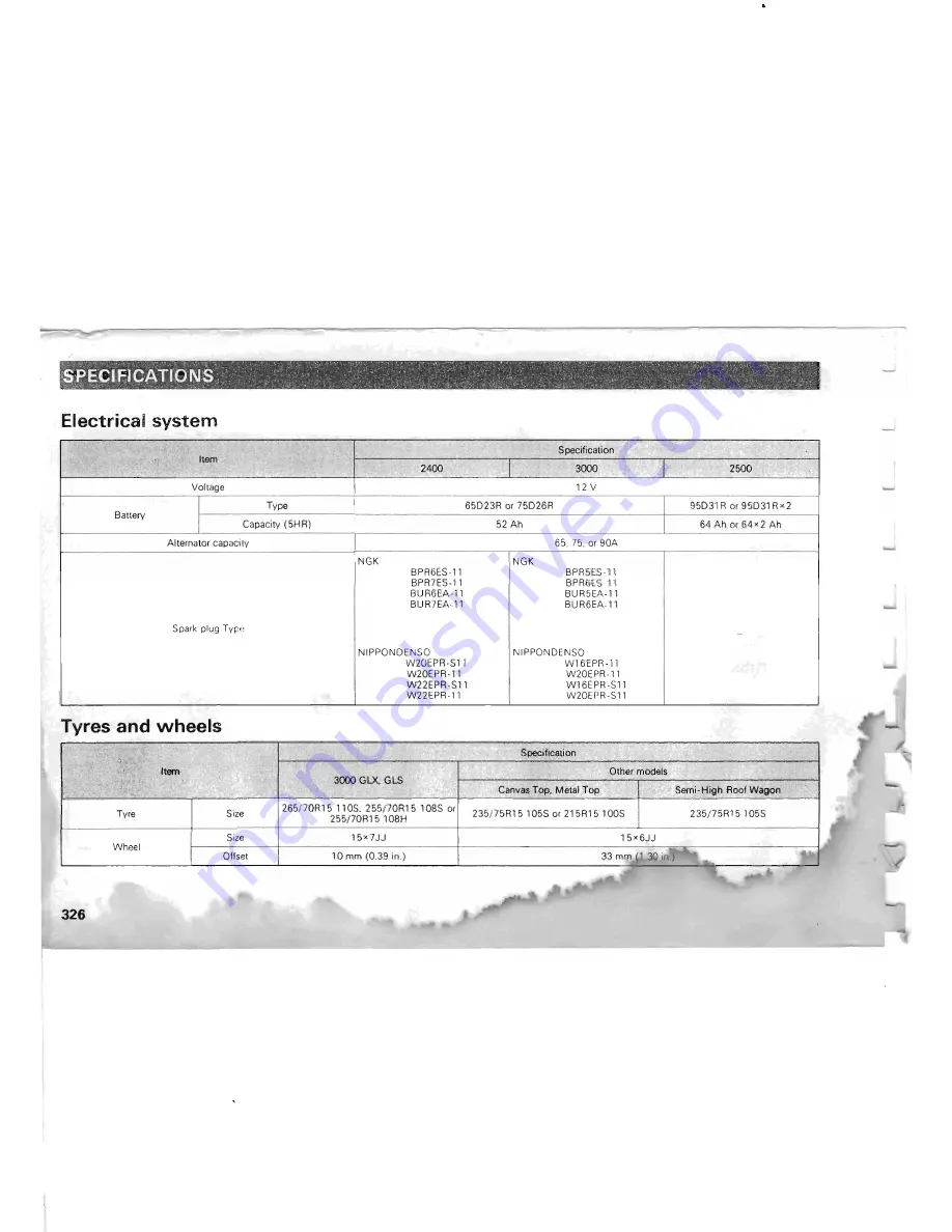 Mitsubishi Pajero II Скачать руководство пользователя страница 293