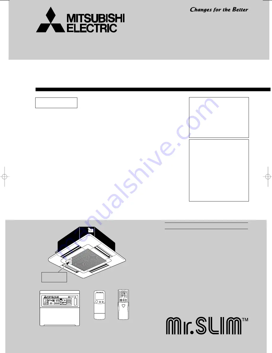 Mitsubishi PLH-3AK.UK Technical & Service Manual Download Page 1