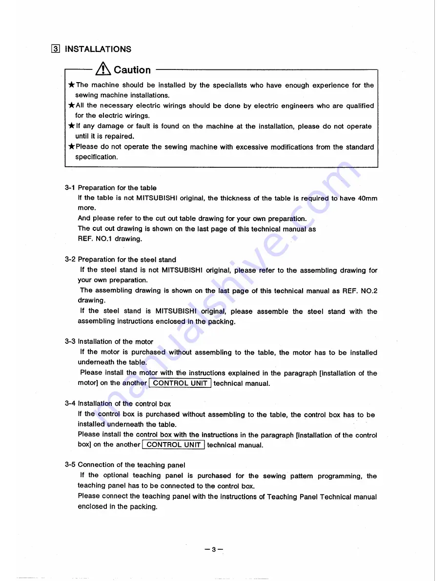 Mitsubishi PLK-B03BT Technical Manual Download Page 8