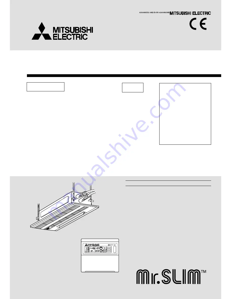 Mitsubishi PMH-P1.6BA Technical & Service Manual Download Page 1