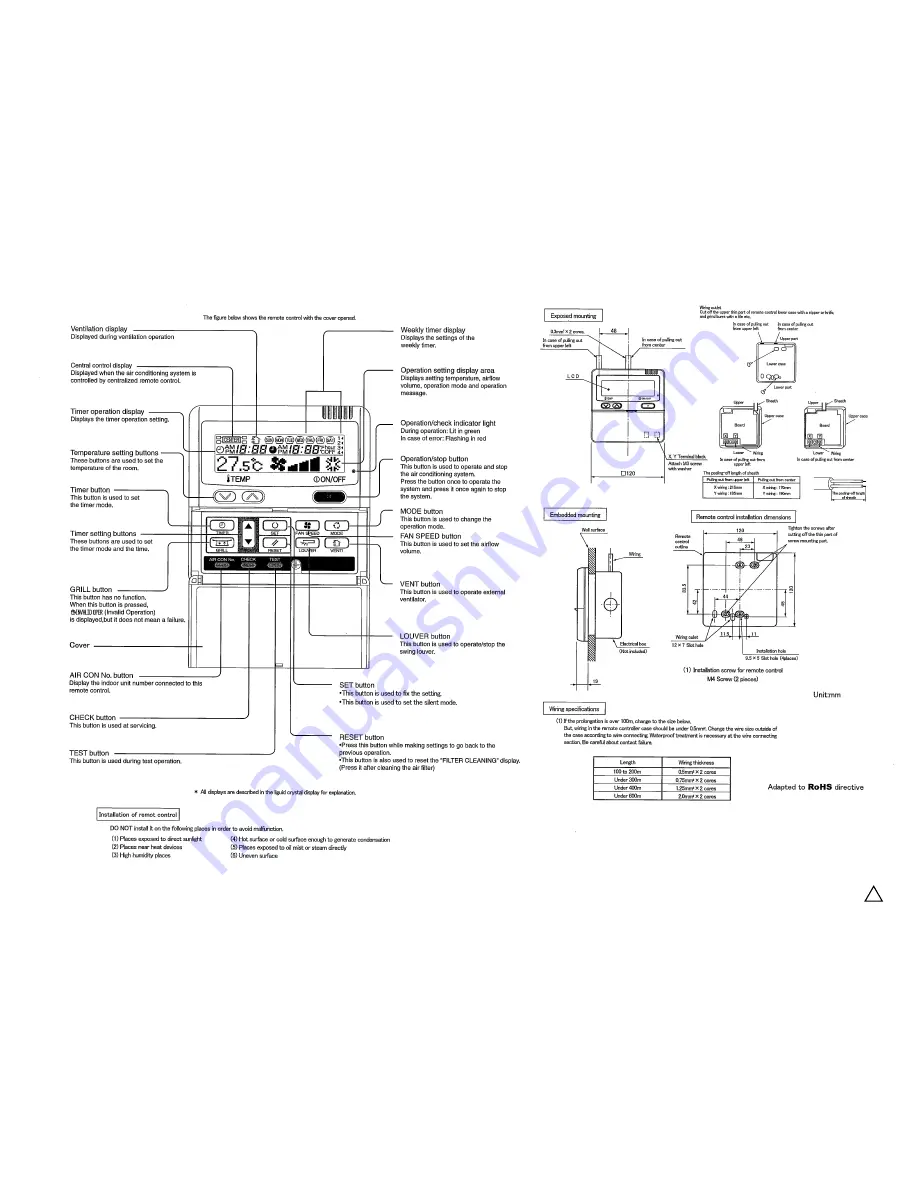 Mitsubishi rc-e3 Installation Manual Download Page 5