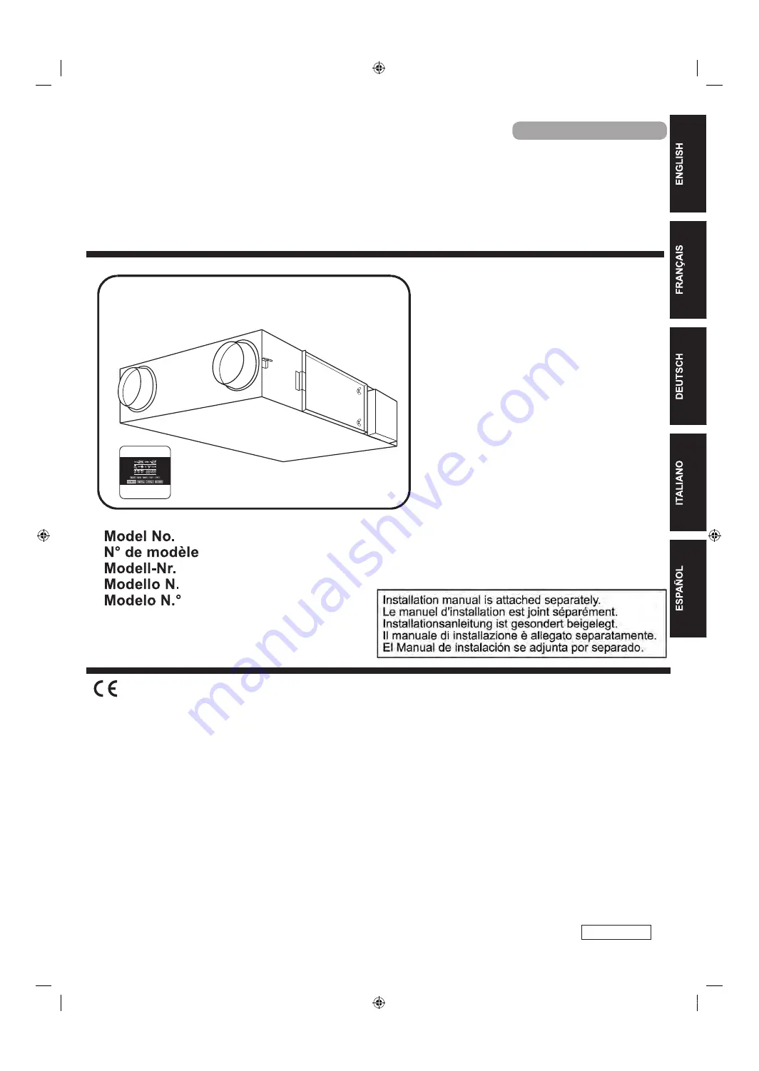 Mitsubishi SAF Series User Manual Download Page 1