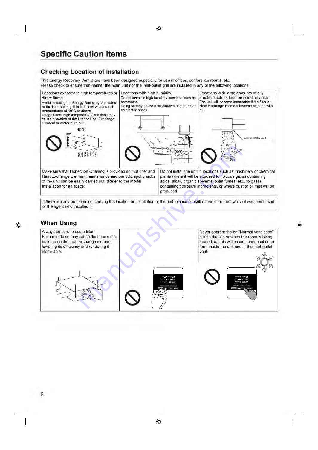 Mitsubishi SAF Series User Manual Download Page 8