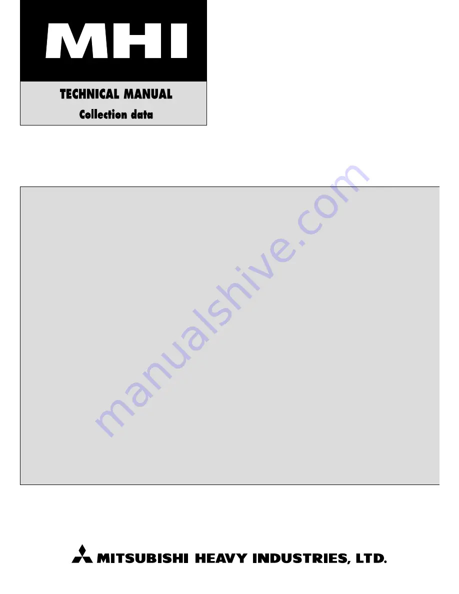 Mitsubishi SRK52HE Technical Manual Download Page 1