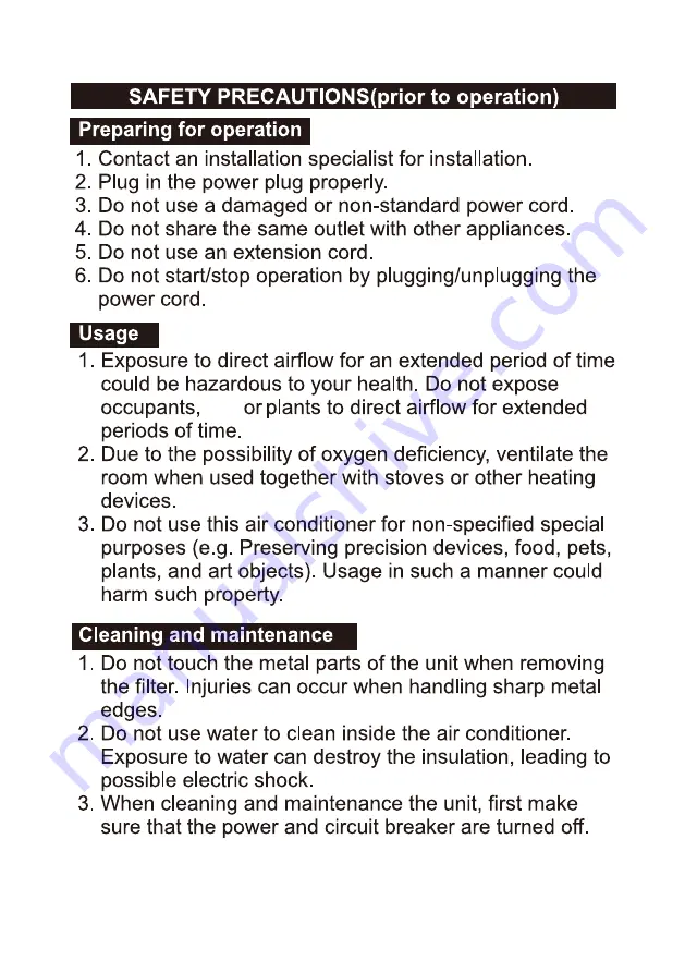 Mitsubishi WRK20MB2 Manual Download Page 11