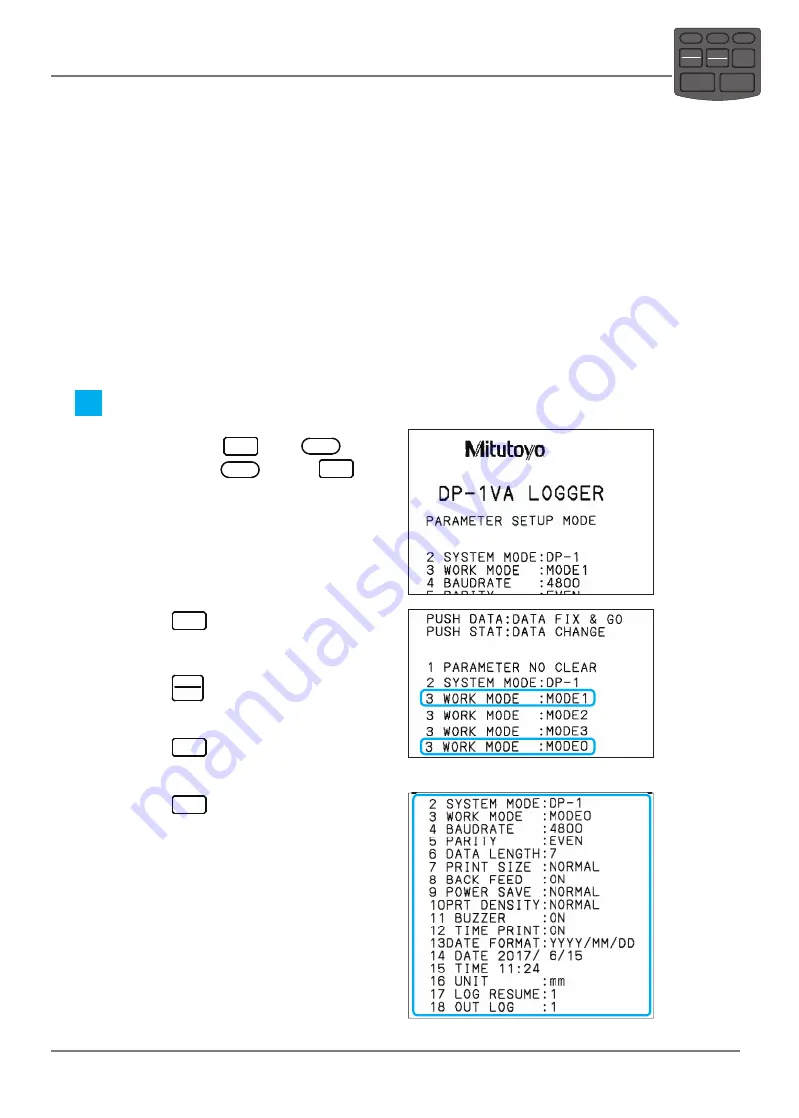 Mitutoyo DP-1VA LOGGER User Manual Download Page 43