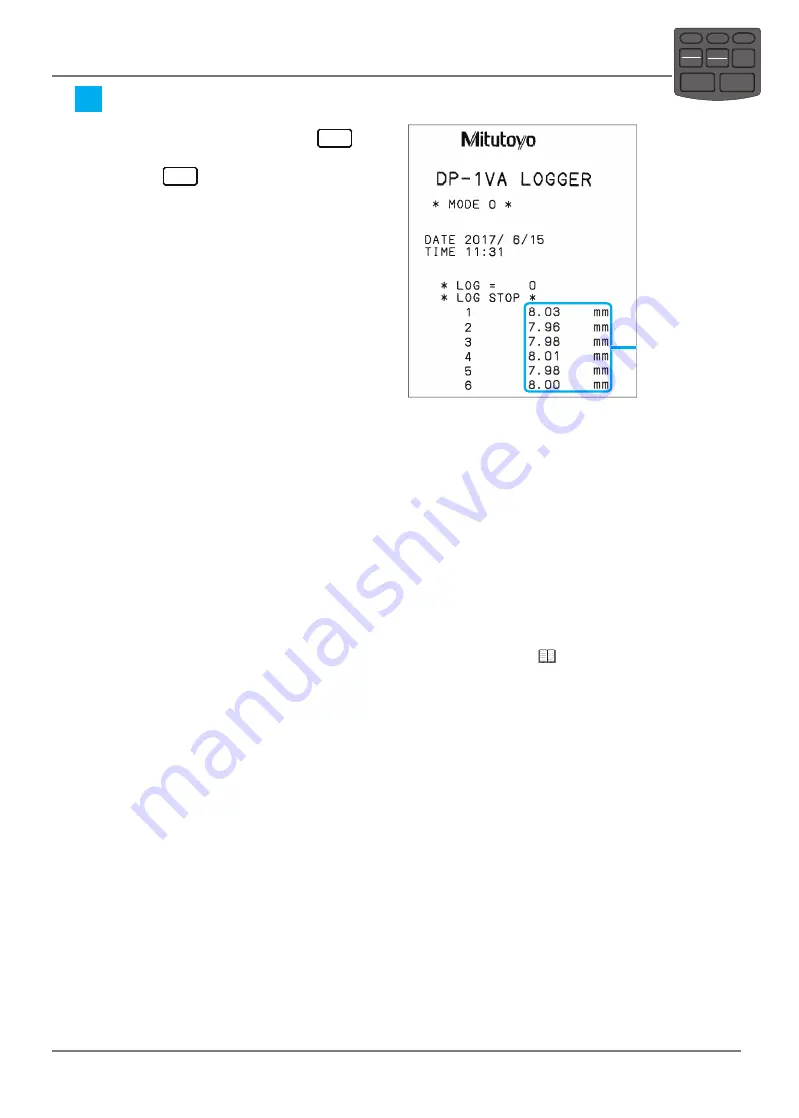 Mitutoyo DP-1VA LOGGER User Manual Download Page 44