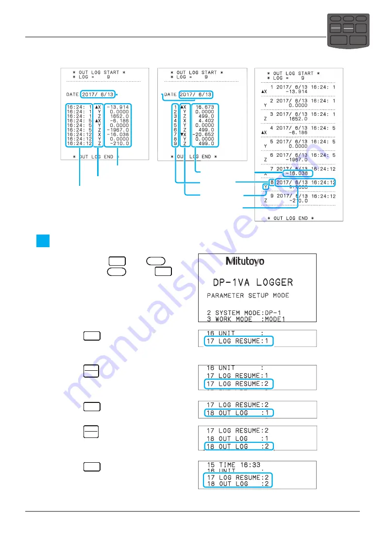 Mitutoyo DP-1VA LOGGER User Manual Download Page 52