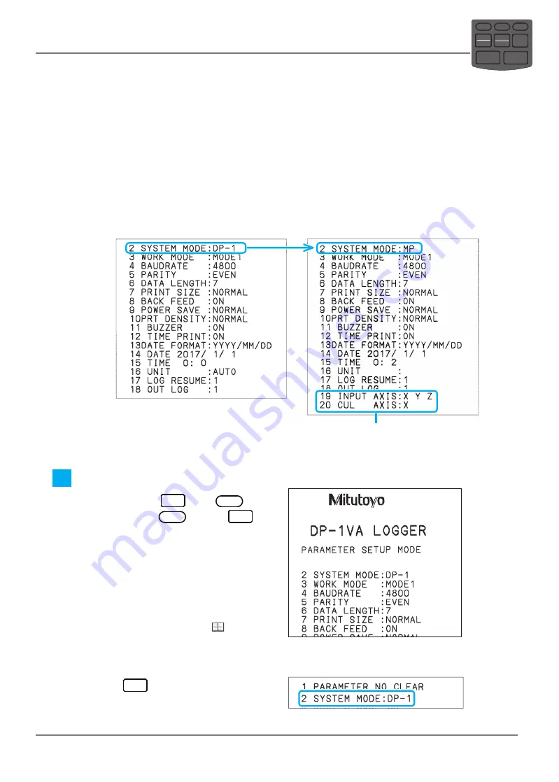 Mitutoyo DP-1VA LOGGER User Manual Download Page 55