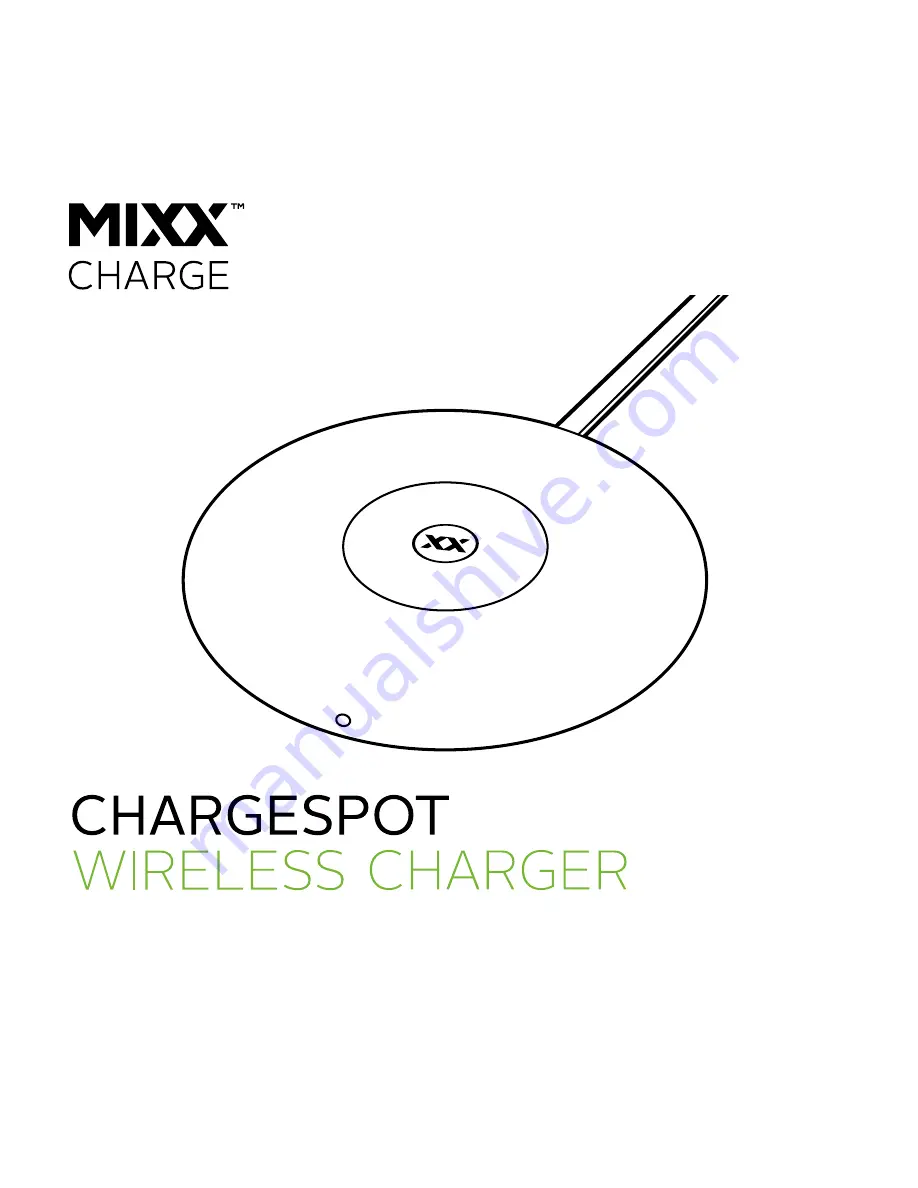 Mixx Audio ChargeSpot Скачать руководство пользователя страница 1