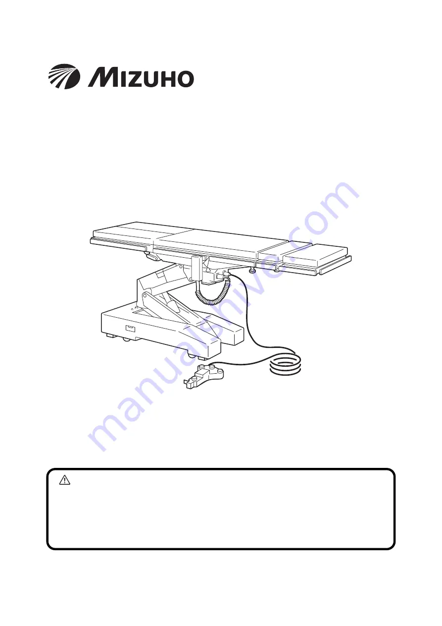 Mizuho 18-300-70 Operator'S Manual Download Page 1