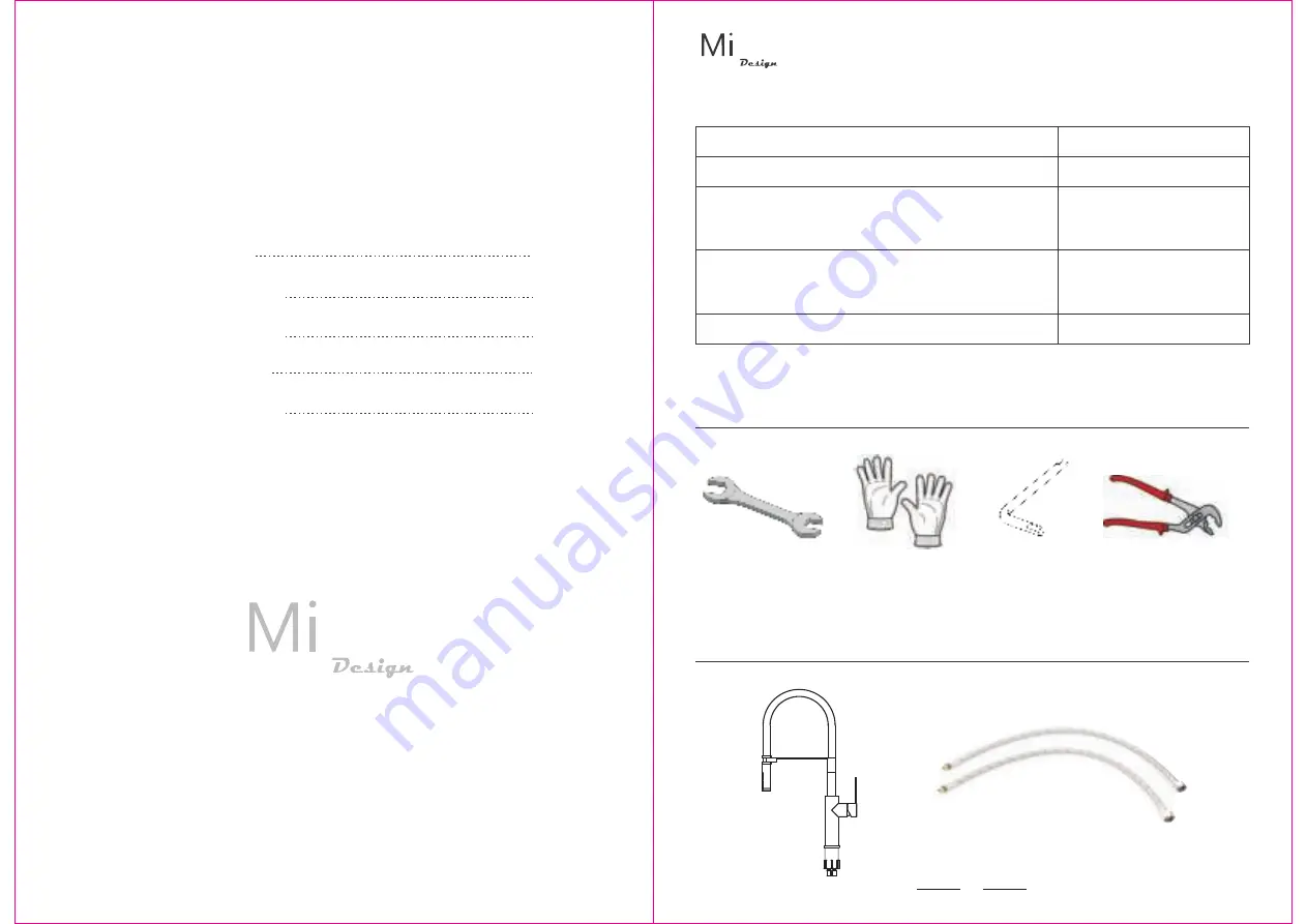 Mizzo Design Tolleno-10025B Скачать руководство пользователя страница 2