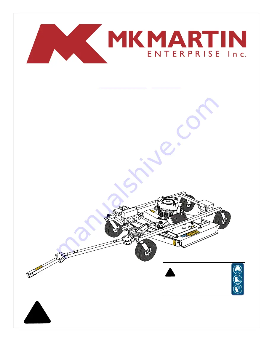 MK Martin Pulsar PTM48 Operator'S Manual Download Page 1