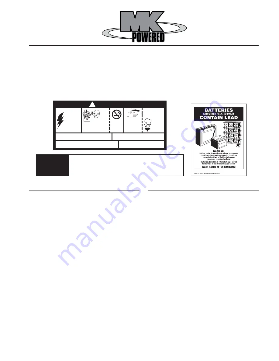 MK Powered 8A Series Installation And Operating Instructions Manual Download Page 1