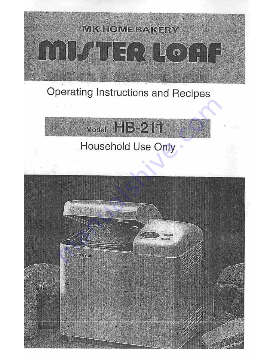 MK Seiko Mister Loaf HB-211 Operating Instructions Manual Download Page 1