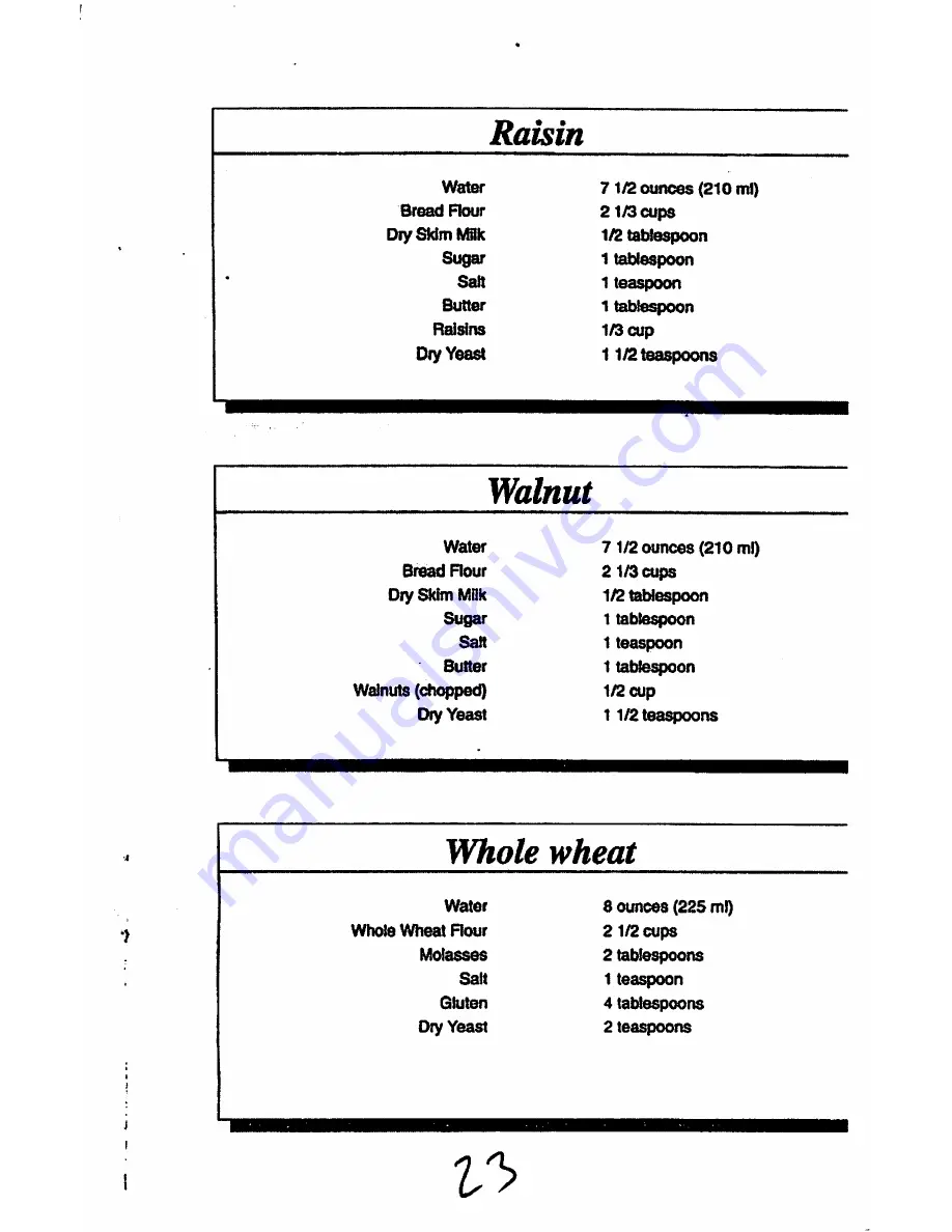 MK Seiko Mister Loaf HB-211 Operating Instructions Manual Download Page 23