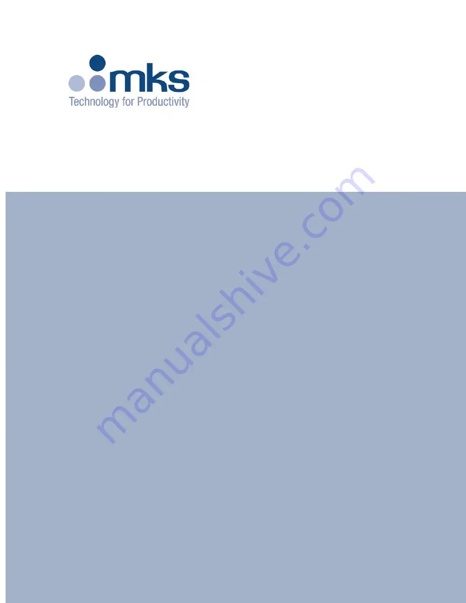 MKS Baratron 631D Instruction Manual Download Page 1