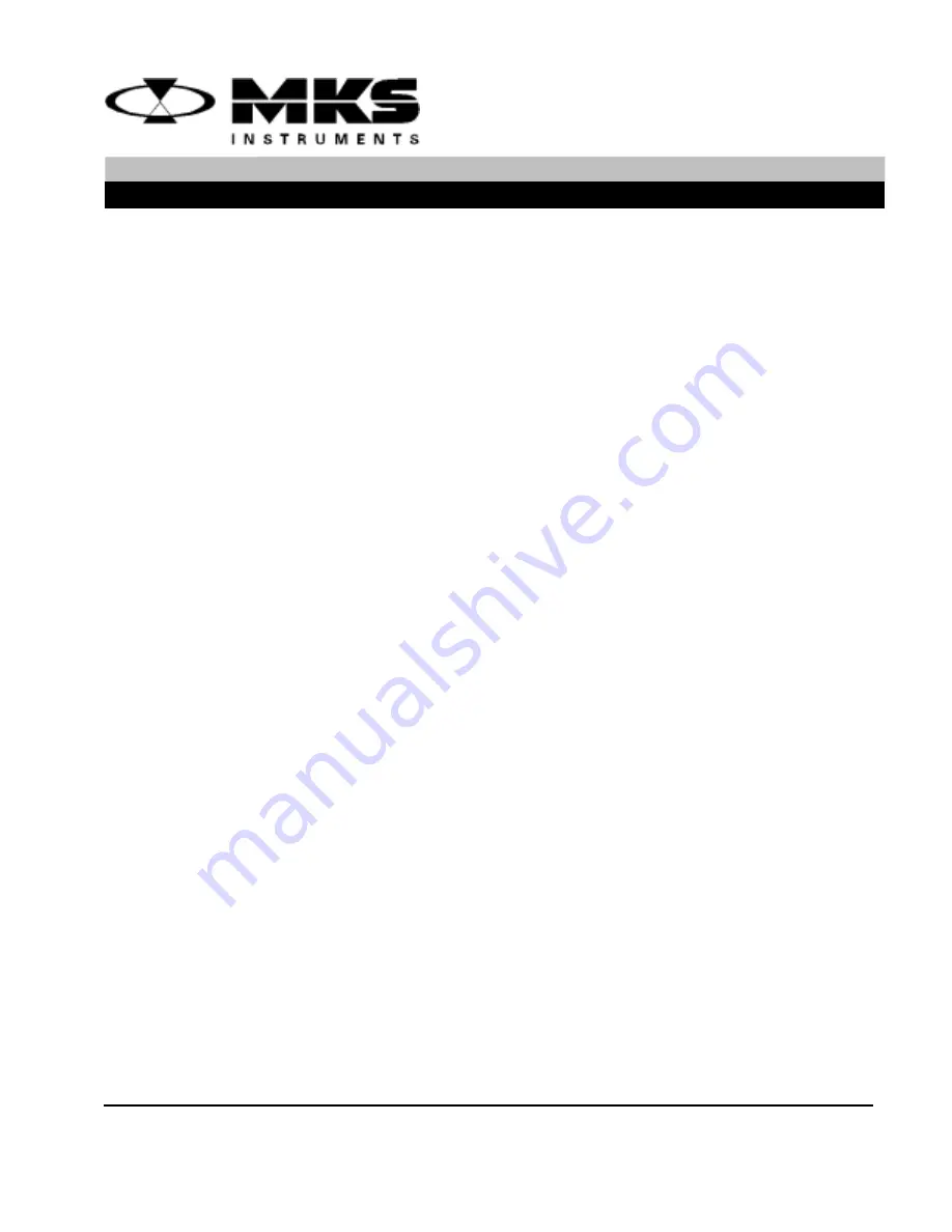 MKS Mass-Flo 1479A Instruction Manual Download Page 1