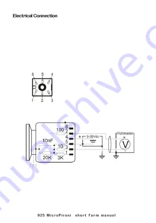 MKS MicroPirani 925 Series Short Form Manual Download Page 3