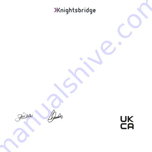 ML Accessories Knightsbridge DC010 Installation And Maintenance Manual Download Page 10