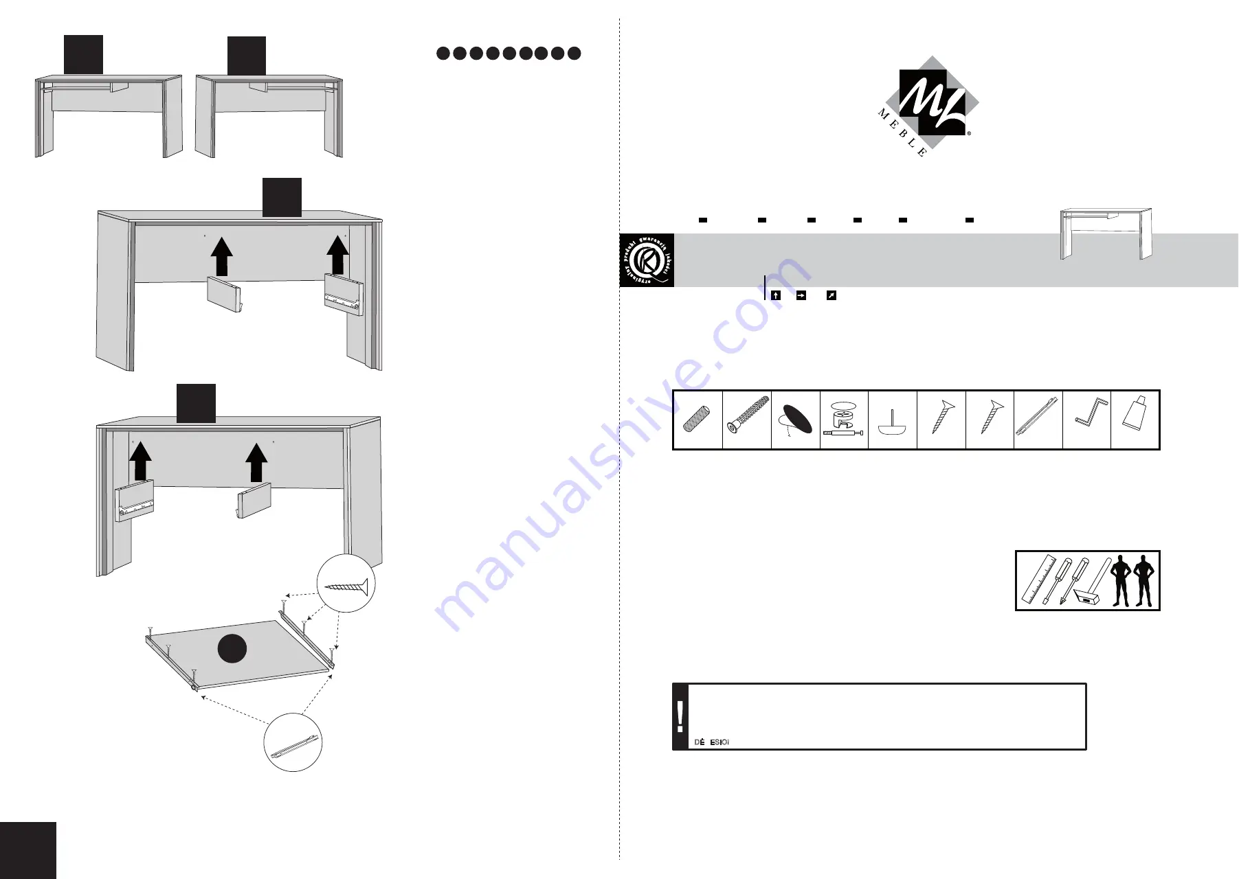 ML MEBLE BONTI 13 Assembly Instructions Download Page 1