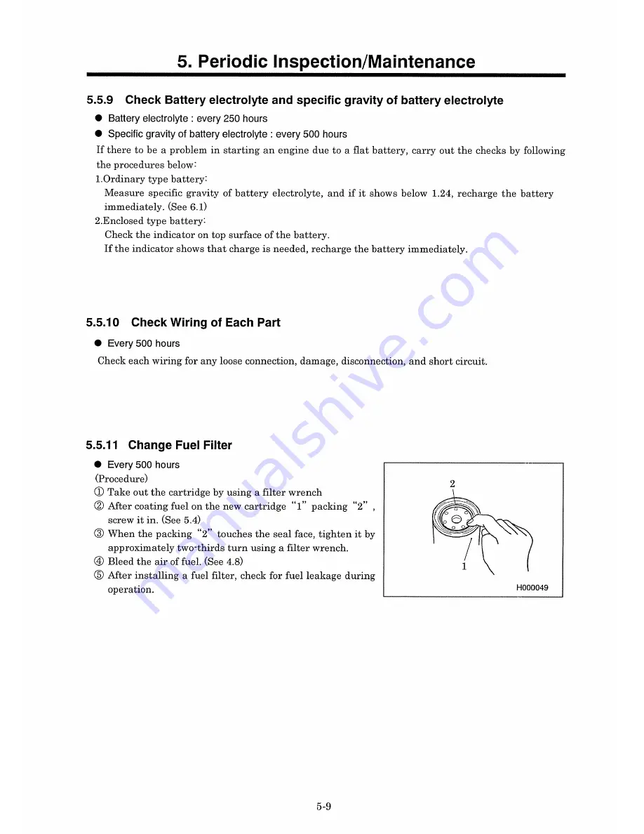 MMD Equipment AirMan SDG125S-6A6 Instructional Manual Download Page 49