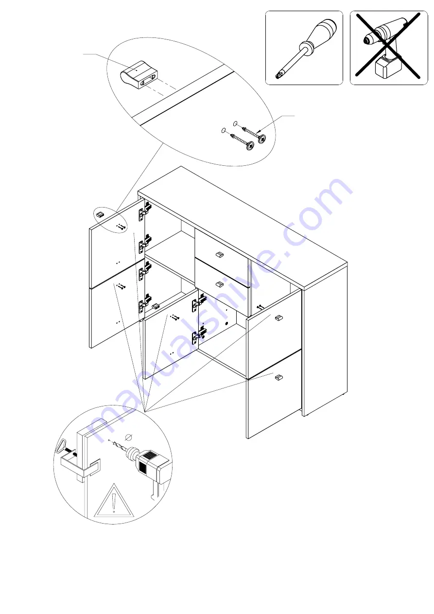 möbelando Burg SQNK233-C764 Assembling Instruction Download Page 22