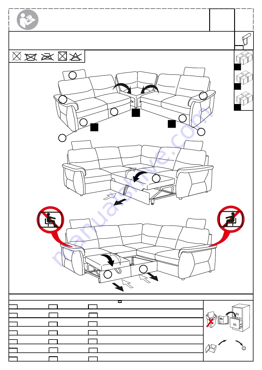 Möbelix ALDRINA 2F.E.2FBK Assembly Instructions Download Page 2