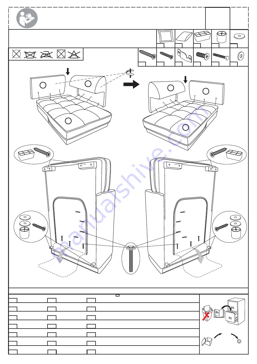 Möbelix PASCHA 2S.OTM Assembly Instructions Download Page 2