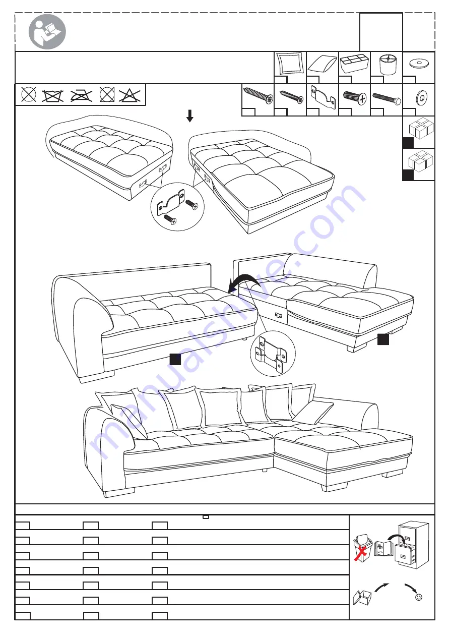 Möbelix PASCHA 2S.OTM Assembly Instructions Download Page 3