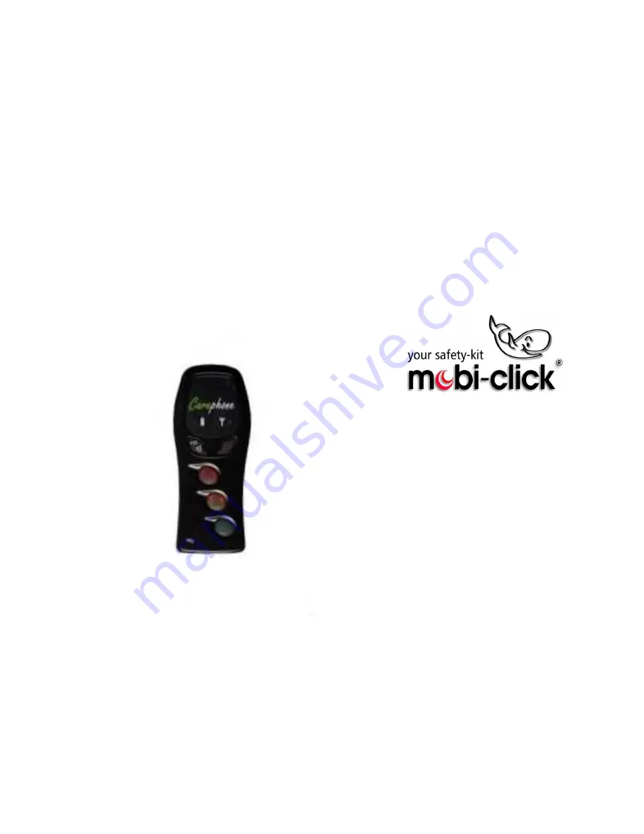 Mobi-click Carephone Operating Manual Download Page 1