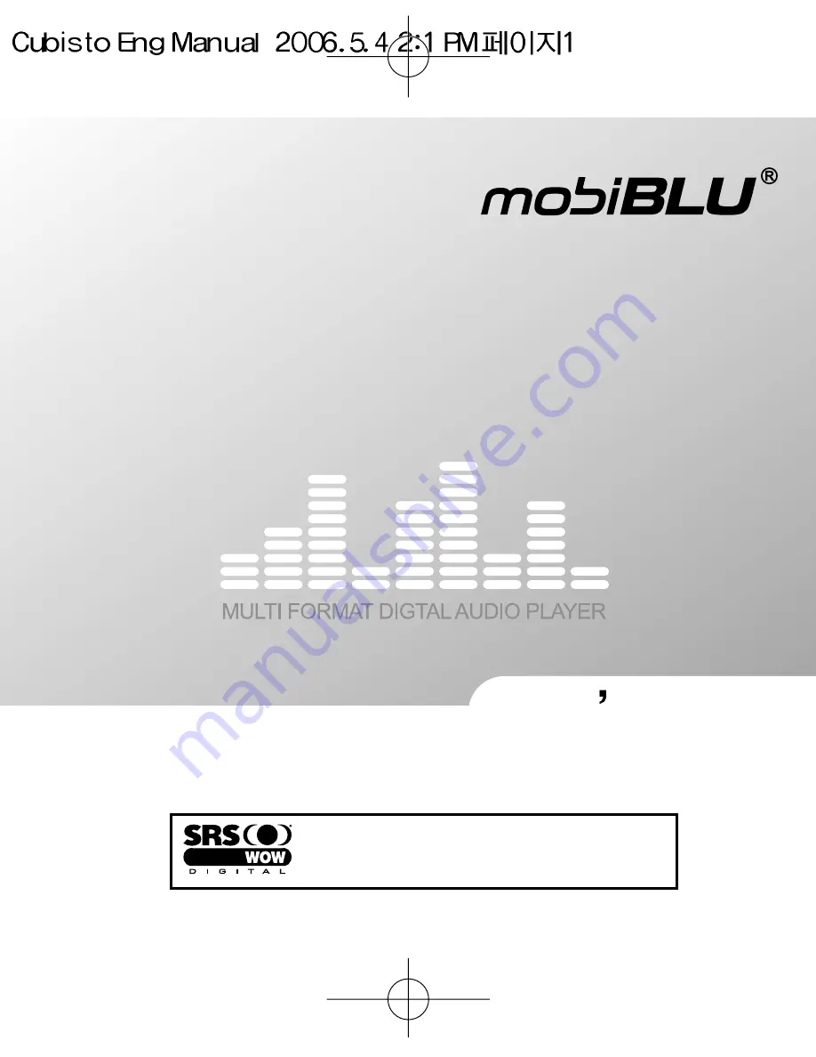 MobiBlu Cubisto Скачать руководство пользователя страница 1