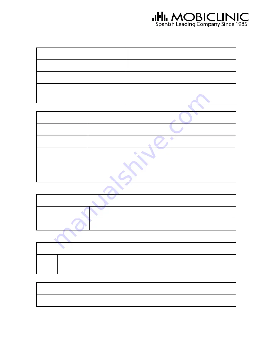 Mobiclinic PX-01 Instruction Manual Download Page 14