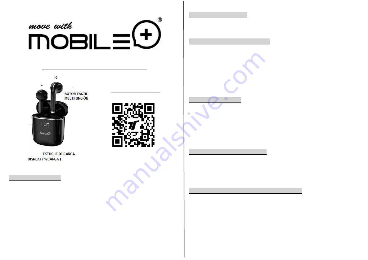 Mobile MB-EPi20 TWS Quick Start Manual Download Page 1