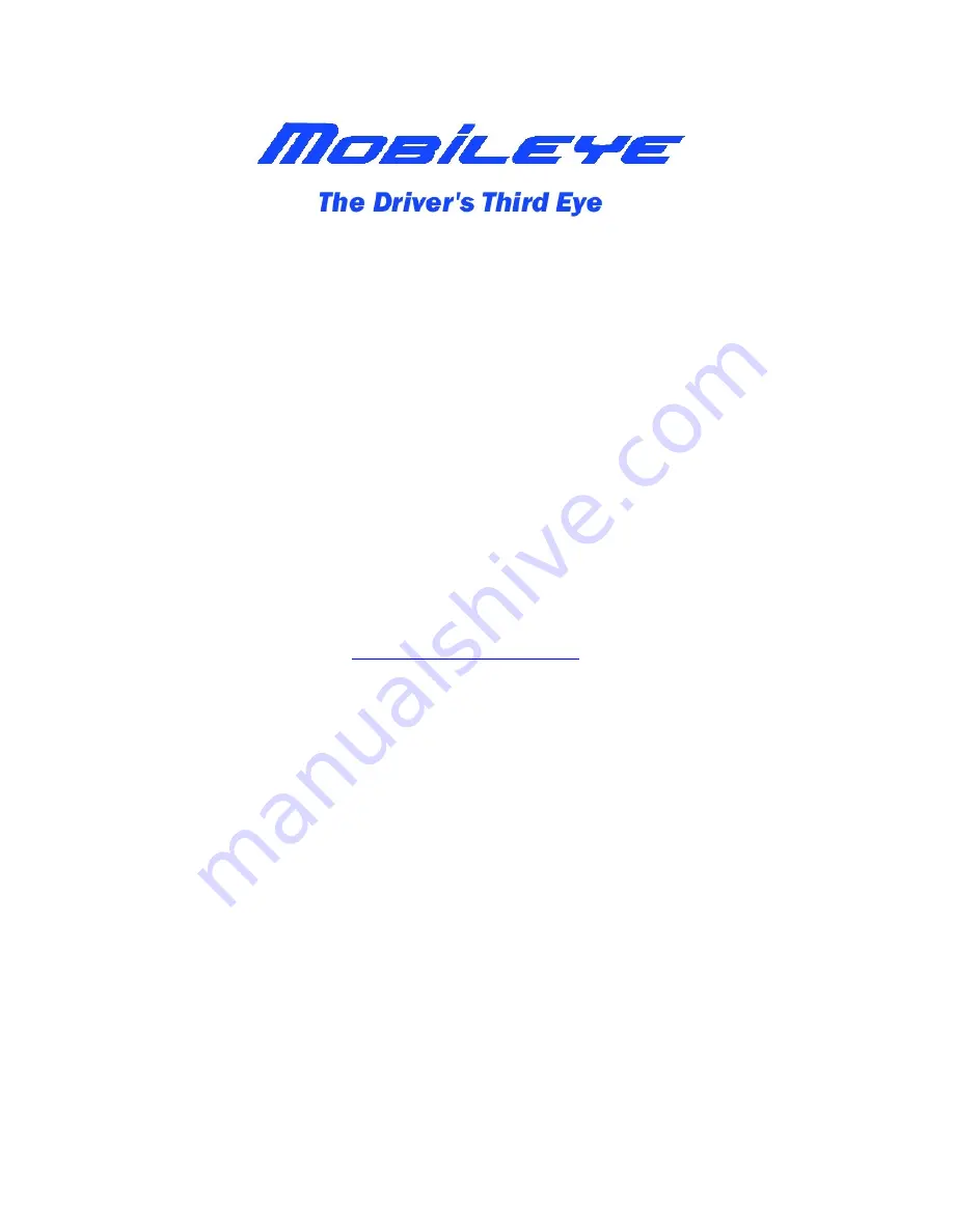 Mobileye AWS-4000 User Manual Download Page 24