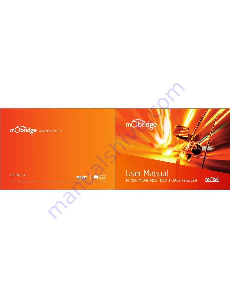 Mobridge M1000-M-DAB User Manual Download Page 1