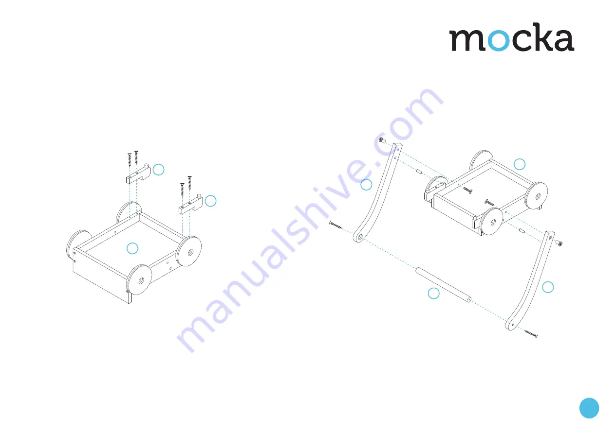 Mocka Alfie Block Trolley Assembly Instructions Download Page 2