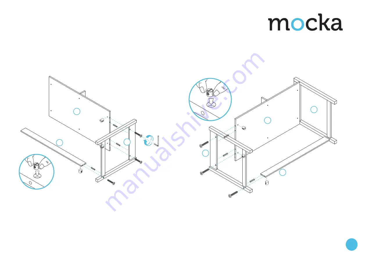 Mocka Axel Kids Desk & Chair Set Скачать руководство пользователя страница 3