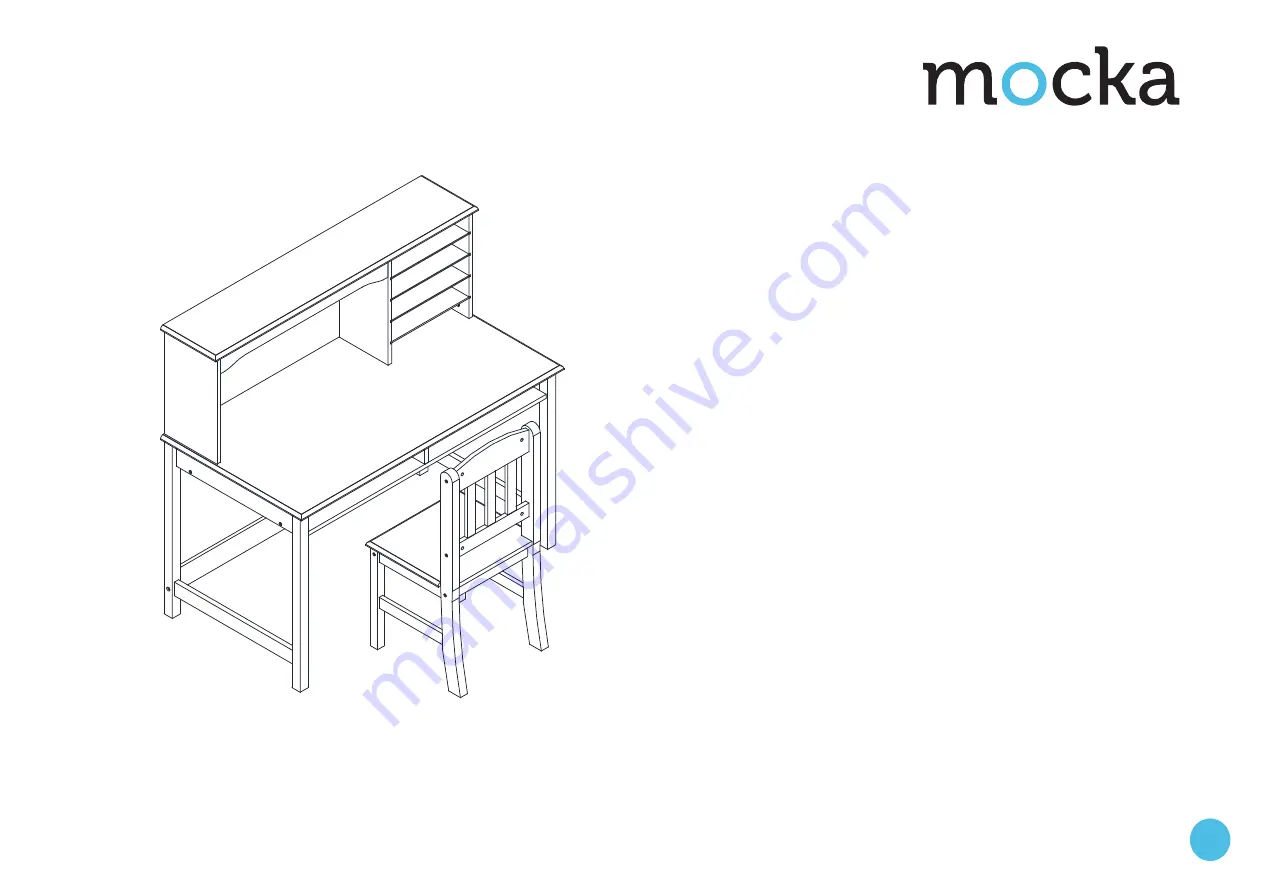 Mocka Axel Kids Desk & Chair Set Скачать руководство пользователя страница 9