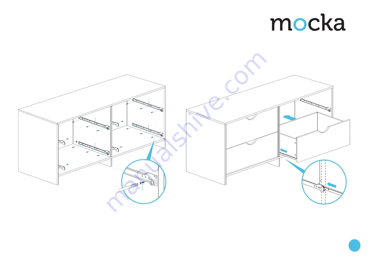 Mocka Brooklyn Midi Drawers Assembly Instructions Manual Download Page 7