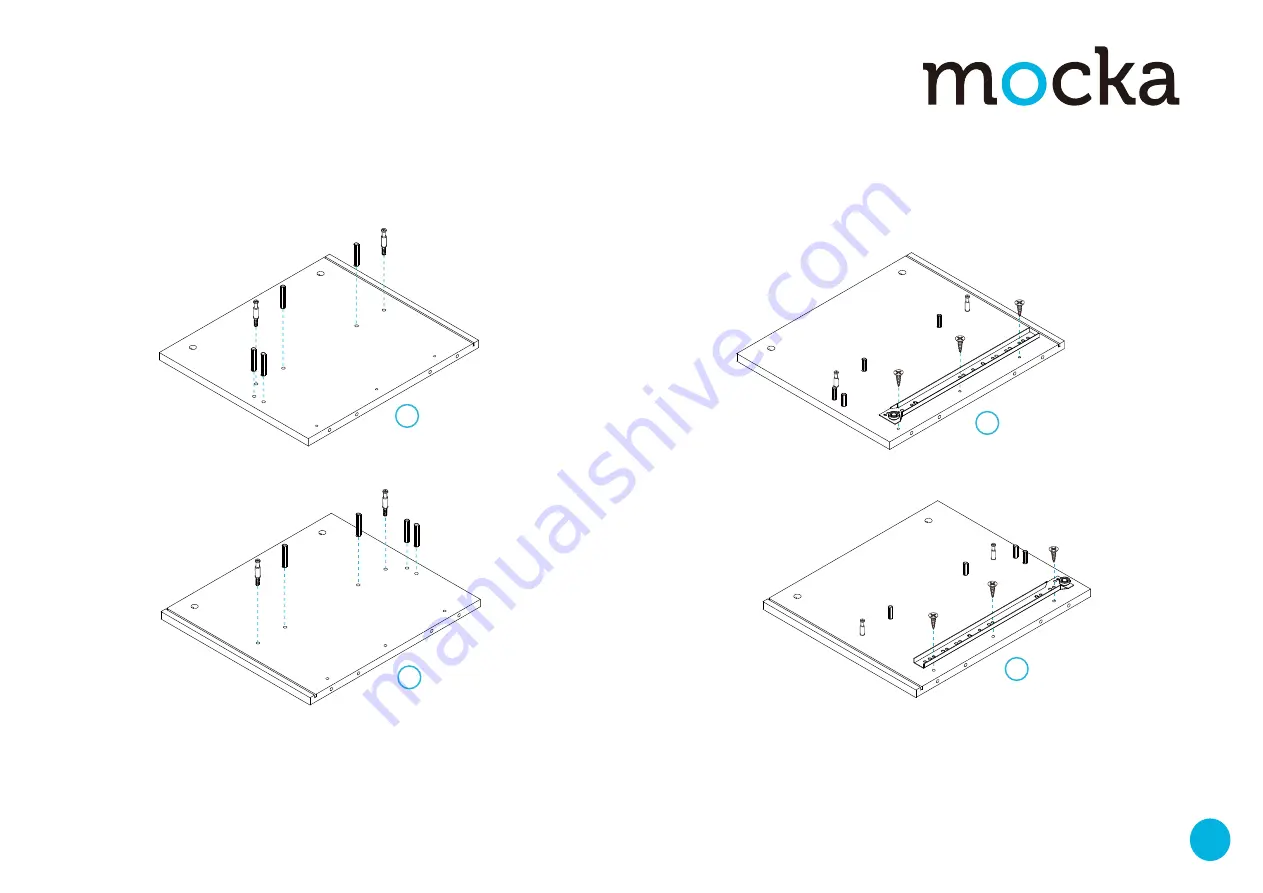 Mocka Chelsea Bedside Table Assembly Instructions Manual Download Page 2